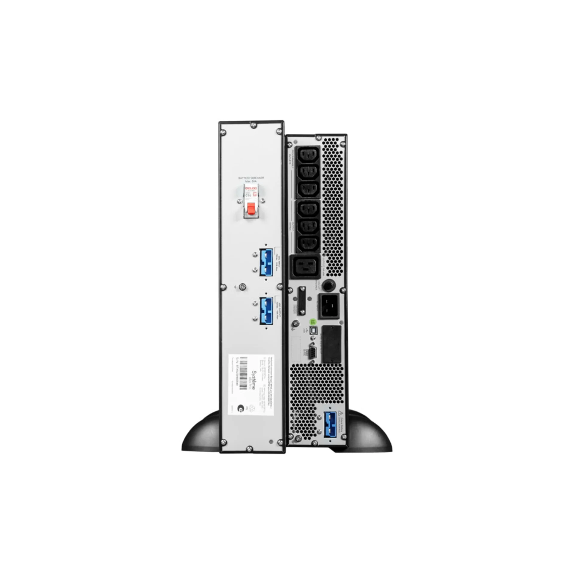Источник бесперебойного питания Systeme Electric Smart-Save Online SRV 3000 ВА, конвертируемый форм-фактор 4U, 230 В, 6 розеток IEC C13 + 1хС19, S