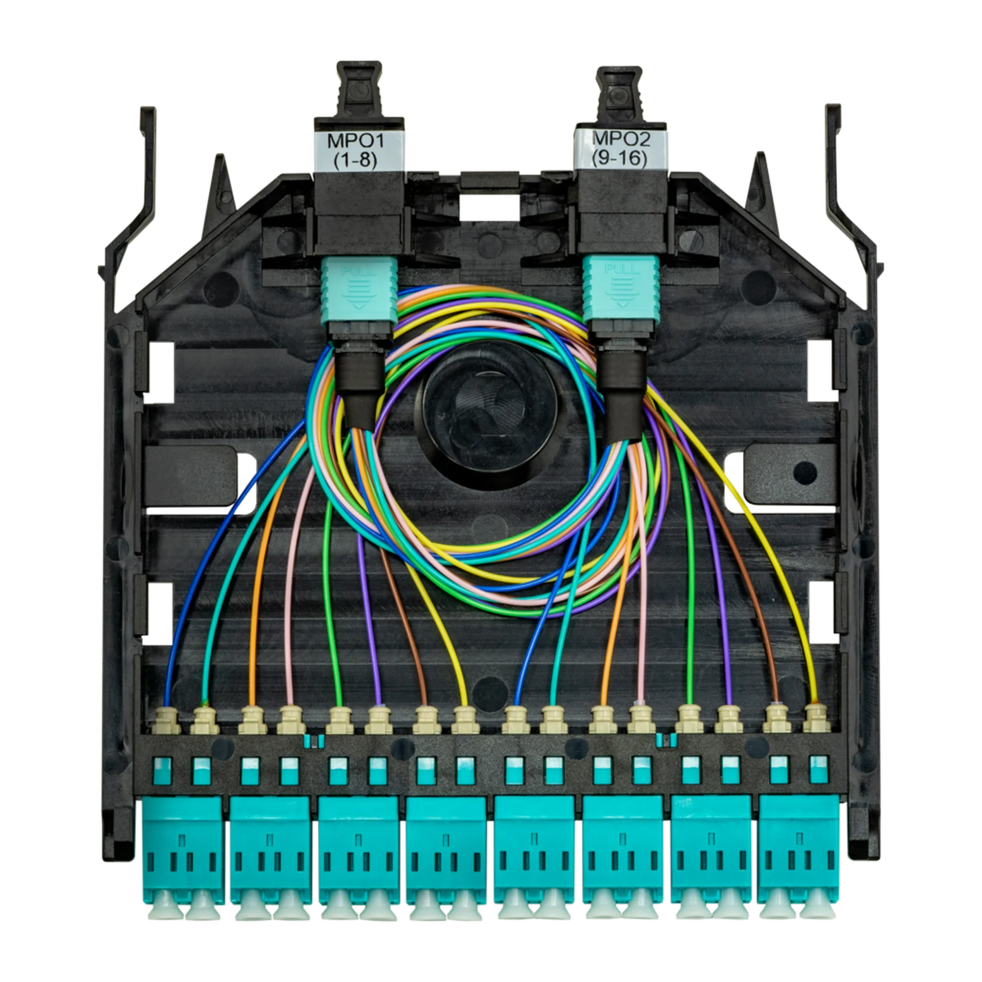 Кассета распределительная MPO/UPC на 16LC/UPC портов MM для SNR-CMP-144P