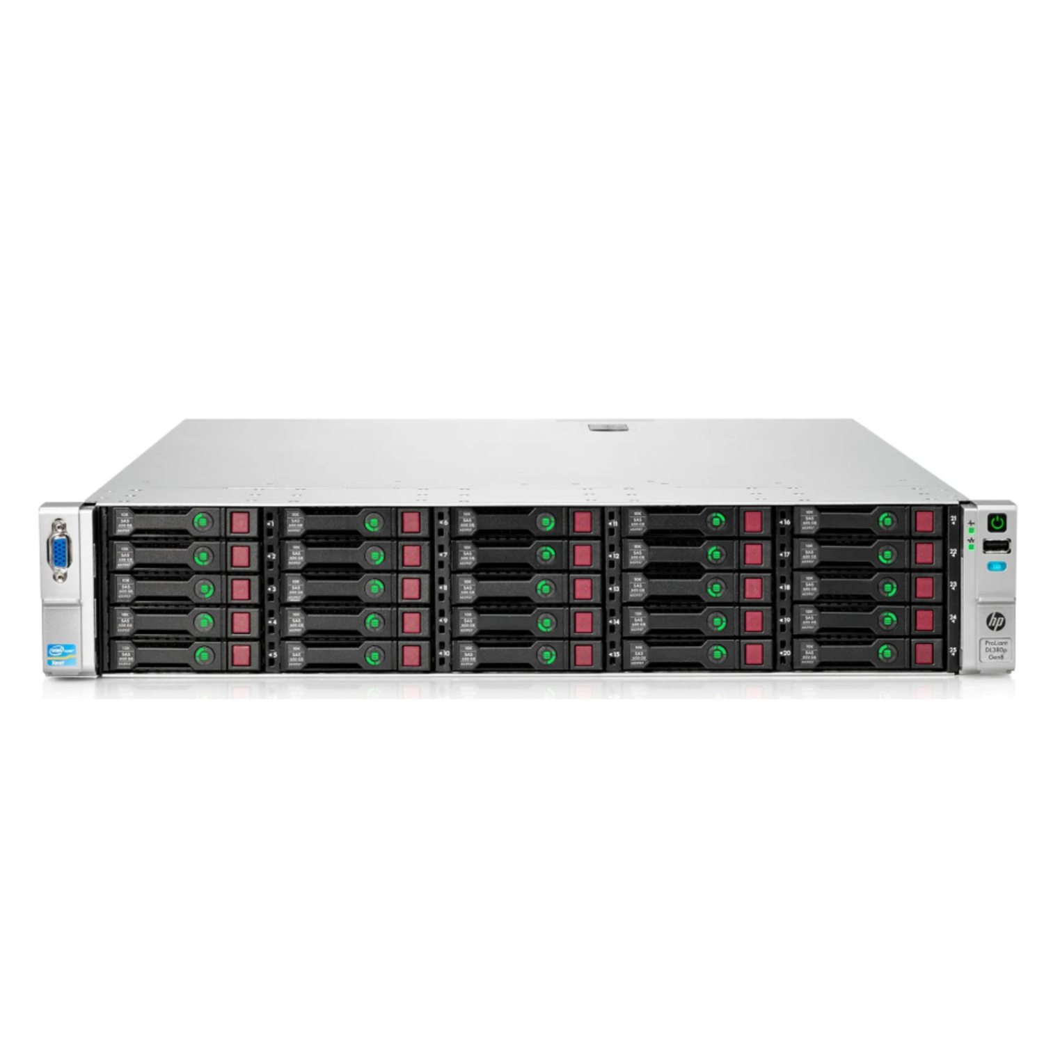 Сервер HP Proliant DL380p Gen8, 2 процессора Intel Xeon 10C E5-2680v2, 25SFF, P420i/1GB FBWC
