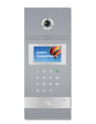 IP вызывная панель BAS-IP AA-12FTI BLACK / SILVER