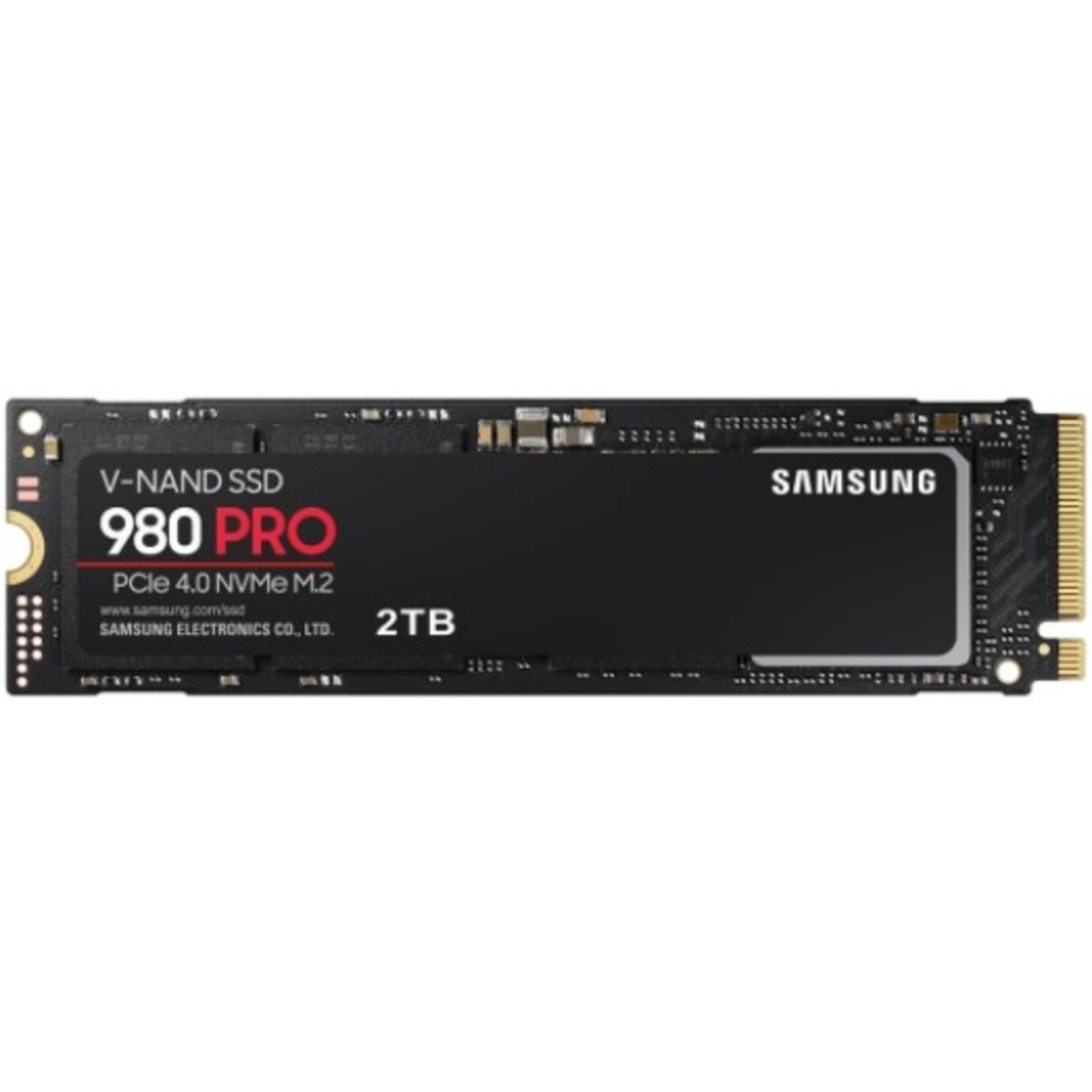 Накопитель SSD Samsung 980 PRO, PCIe M.2, NVMe, V-NAND 3-bit MLC, 2 ТБ