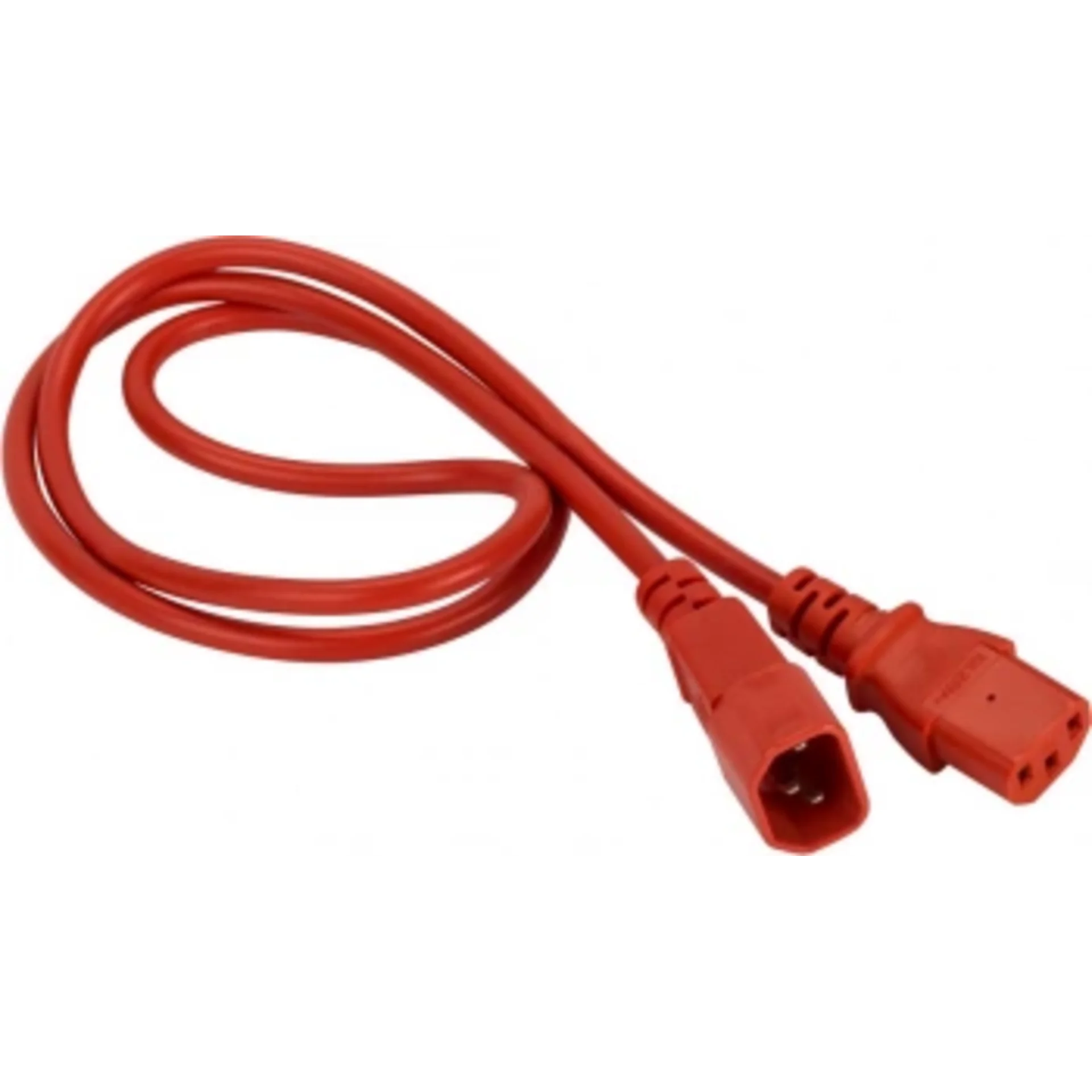 Шнур питания Lanmaster LAN-PP13/14-1.0-RD C13-С14 проводник.:3x0.75мм2 1м 220В 10А (упак.:1шт) красный