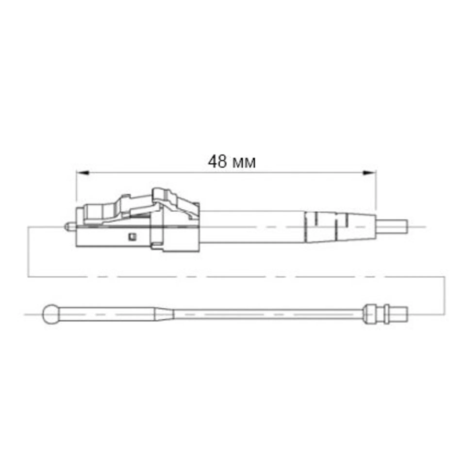 Разъем оптический Ilsintech "Splice-On Connector" LC/APC для кабеля 2,0/3,0 мм