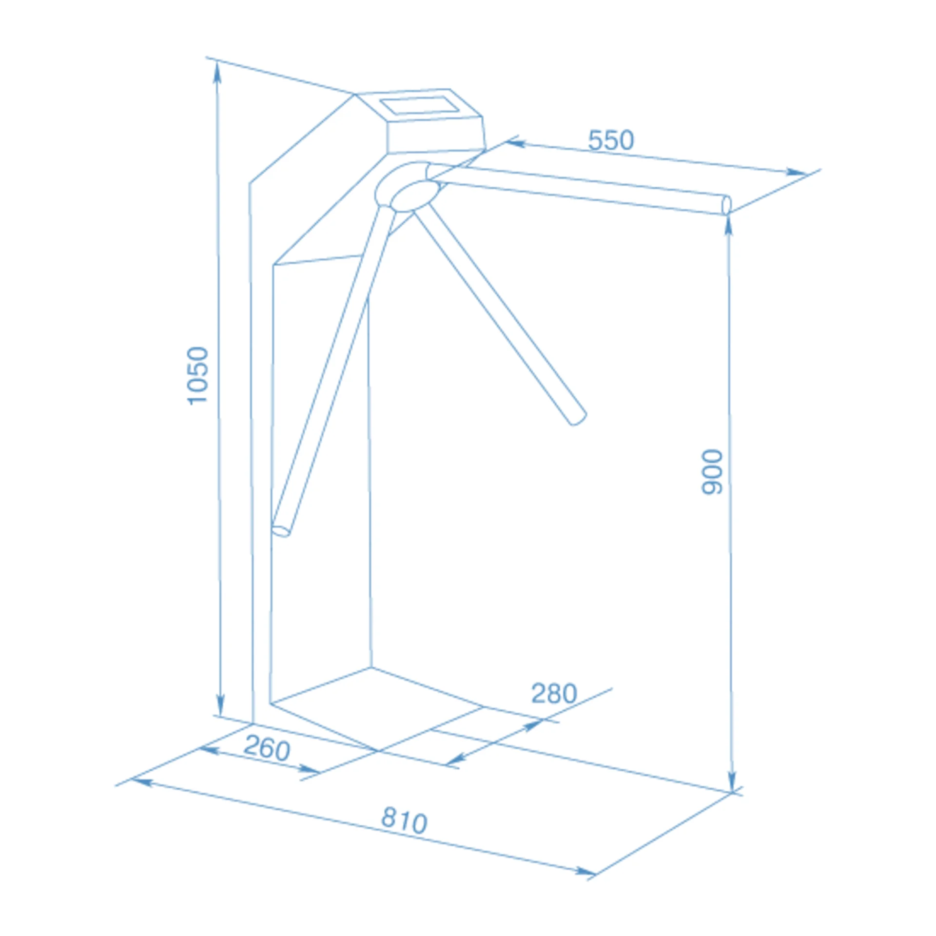 Турникет-трипод PERCo-TTR-04.1G