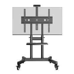 Мобильная стойка для ТВ ONKRON 50"-90", макс 100 кг, наклонная, чёрная TS1891