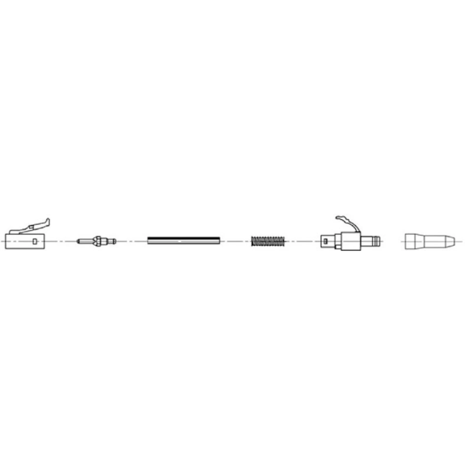 Разъем оптический Ilsintech "Splice-On Connector" LC/APC для кабеля 0,9 мм