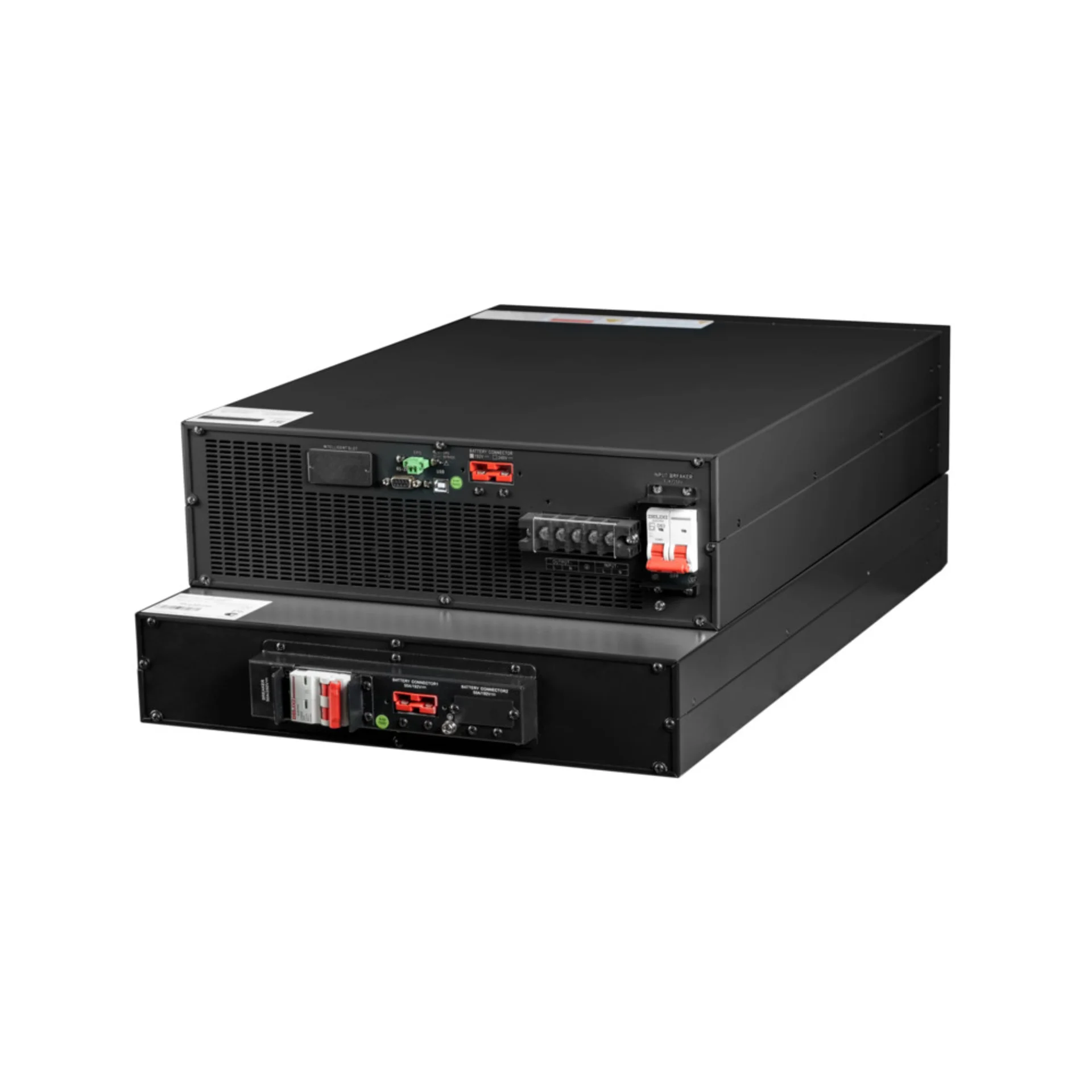 Smart-Save Online SRV Systeme Electric 10000 ВА, монтаж в стойку 5U, 230 В, 1:1, клеммный вход/выход, SmartSlot, LCD, USB, версия с возможностью увели