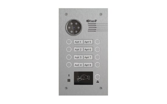 IP вызывная панель BAS-IP BA-08MD SILVER
