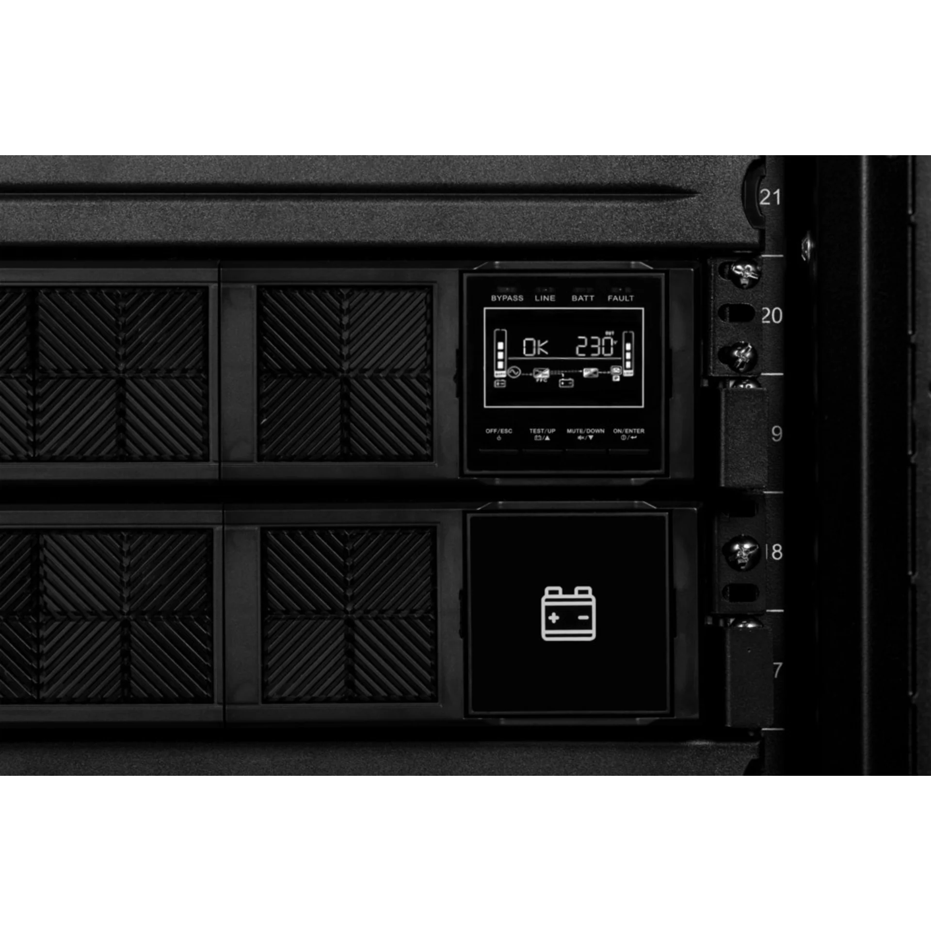 Источник бесперебойного питания Smart-Save Online SRV Systeme Electric 6000 ВА, конвертируемый форм-фактор 4U, 230 В, 1:1, клеммный вход/выход, SmartS
