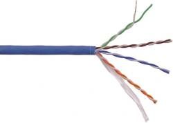 Кабель LANMASTER LAN-5EUTP-HFLT-BL U/UTP, 4 пары, Кат. 5E, 350 МГц, LSZH, нг(А)-HF, синий, 305 м