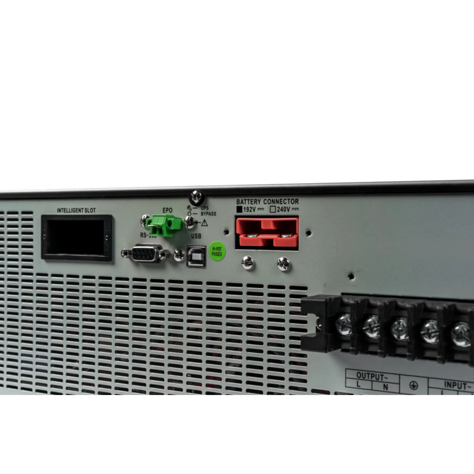 Smart-Save Online SRV Systeme Electric 10000 ВА, монтаж в стойку 5U, 230 В, 1:1, клеммный вход/выход, SmartSlot, LCD, USB, версия с возможностью увели