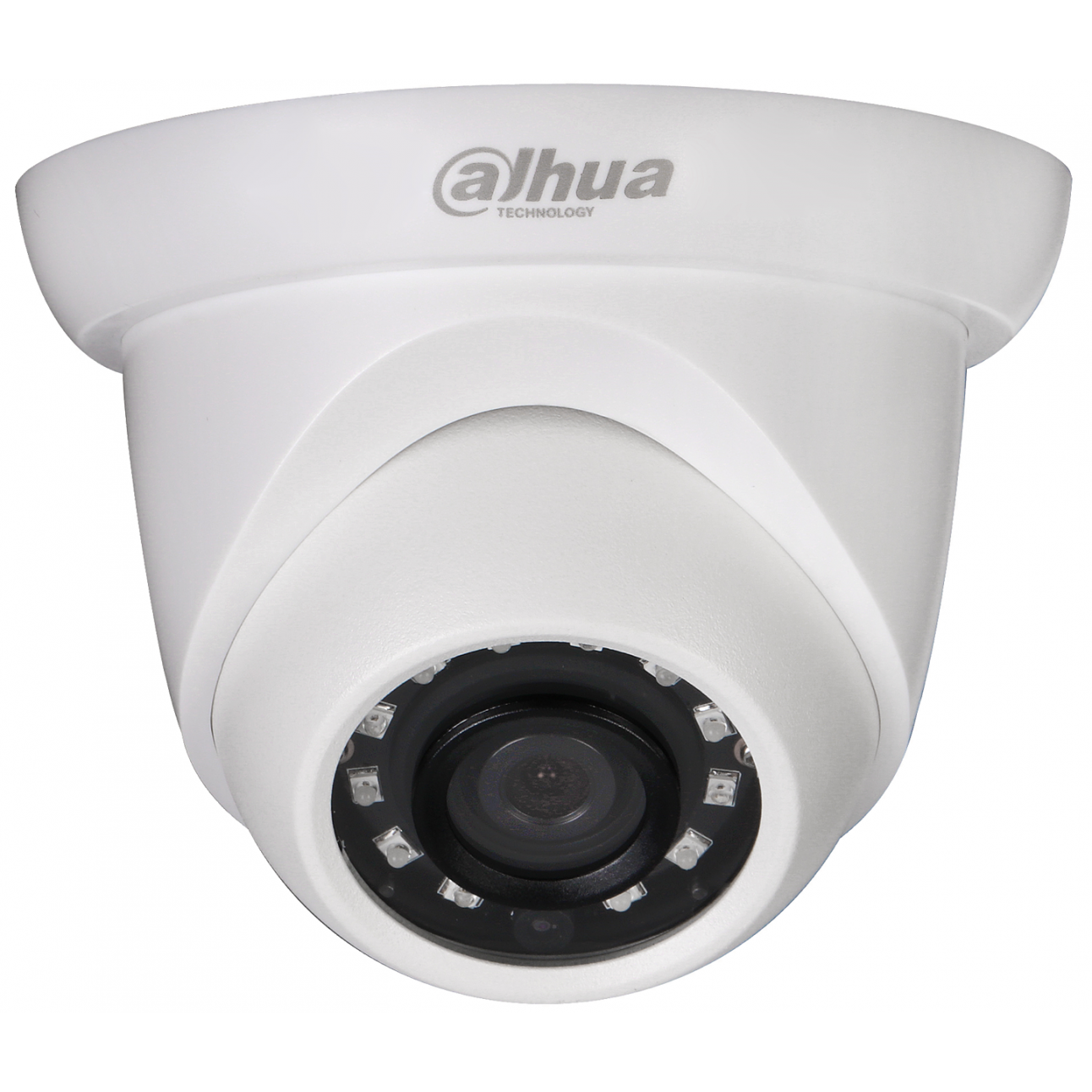 IP-камера видеонаблюдения купольная Dahua DH-IPC-HDW1220SP-0280B 1080p/D1/CIF (1~25 к/c), 0.1 лк / F2.0 (цвет), ИК до 30 м., DC12В/PОE; IP67