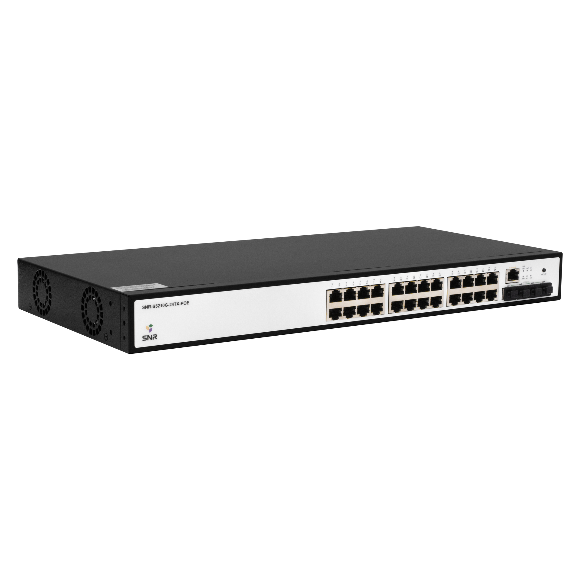 Управляемый POE коммутатор уровня 2+ SNR-S5210G-24TX-POE