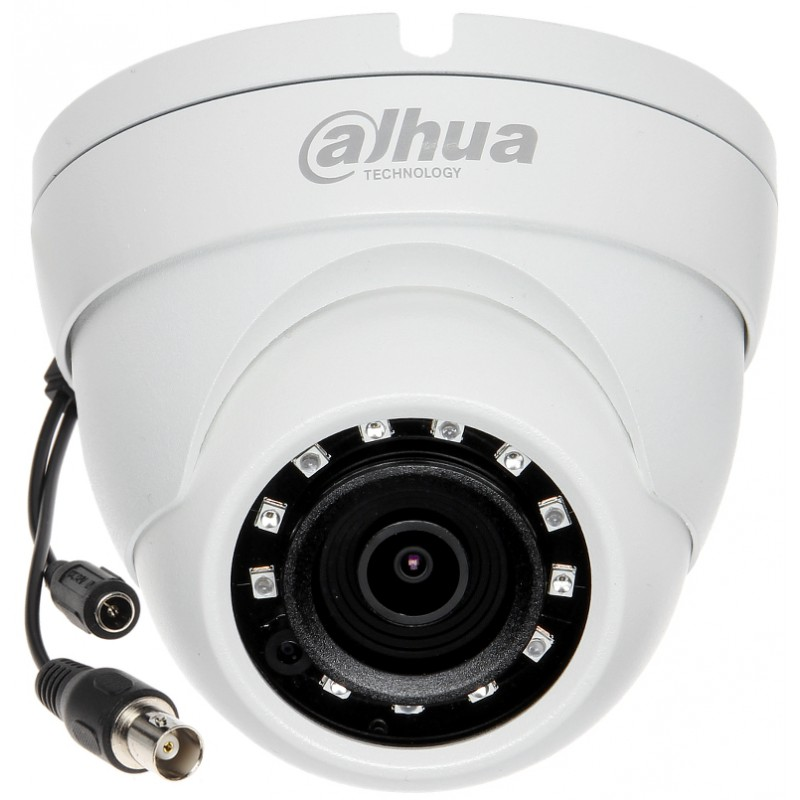 HDCVI купольная мини камера Dahua DH-HAC-HDW1220MP-0280B 2Мп, фикс. объектив 2.8мм, ИК до 30м, DWDR, DC12В, IP67