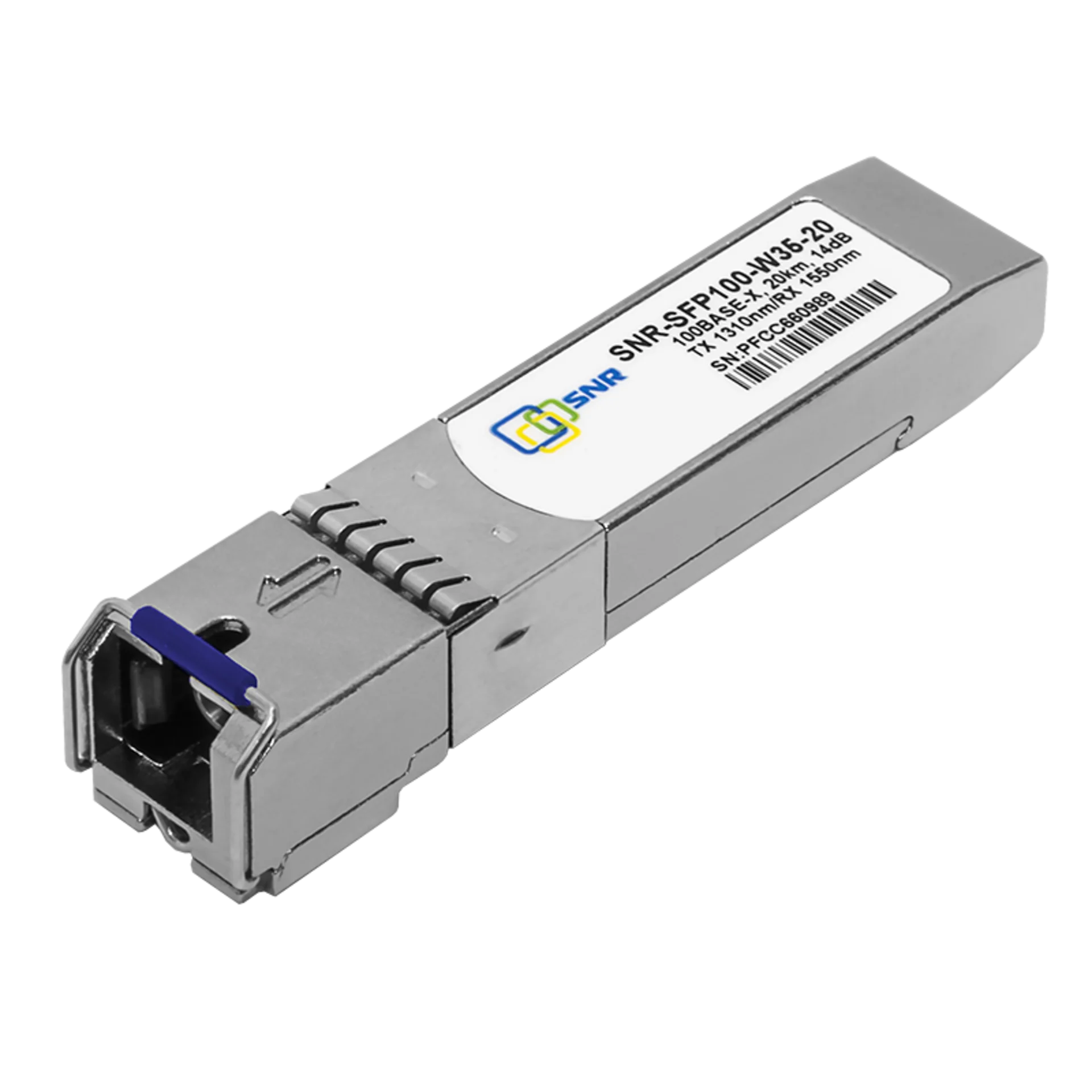  Оптический модуль SFP WDM, дальность до  20км (14dB), 1310нм, 100Mb 