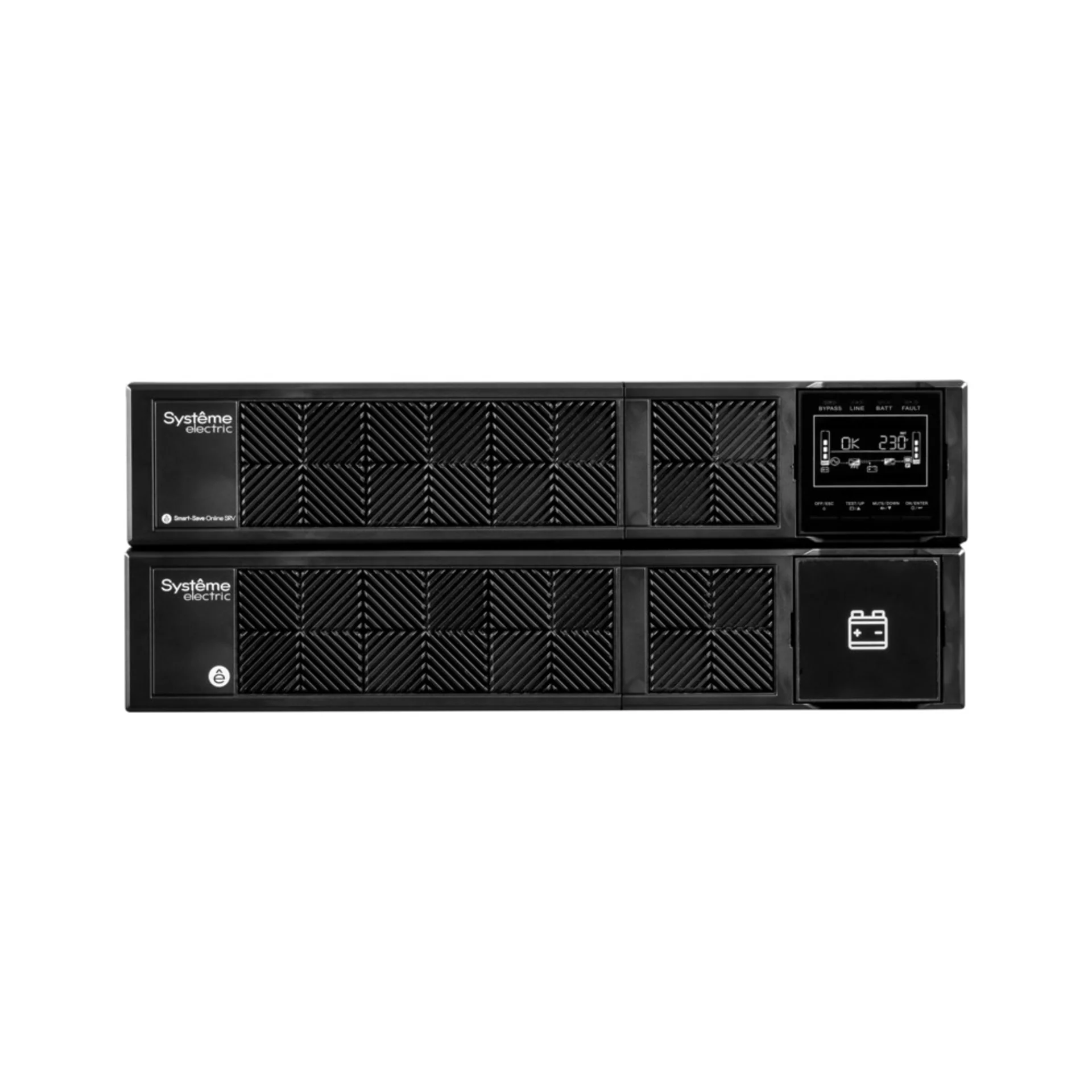 Источник бесперебойного питания Smart-Save Online SRV Systeme Electric 6000 ВА, конвертируемый форм-фактор 4U, 230 В, 1:1, клеммный вход/выход, SmartS