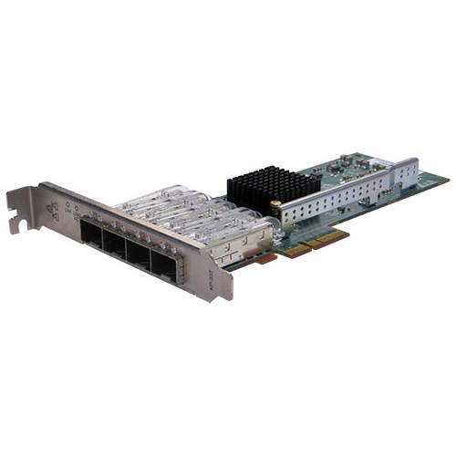 Сетевая карта 4 порта 1000Base-SX (SFP, Intel i350AM4), Silicom PE2G4SFPi35L-SX