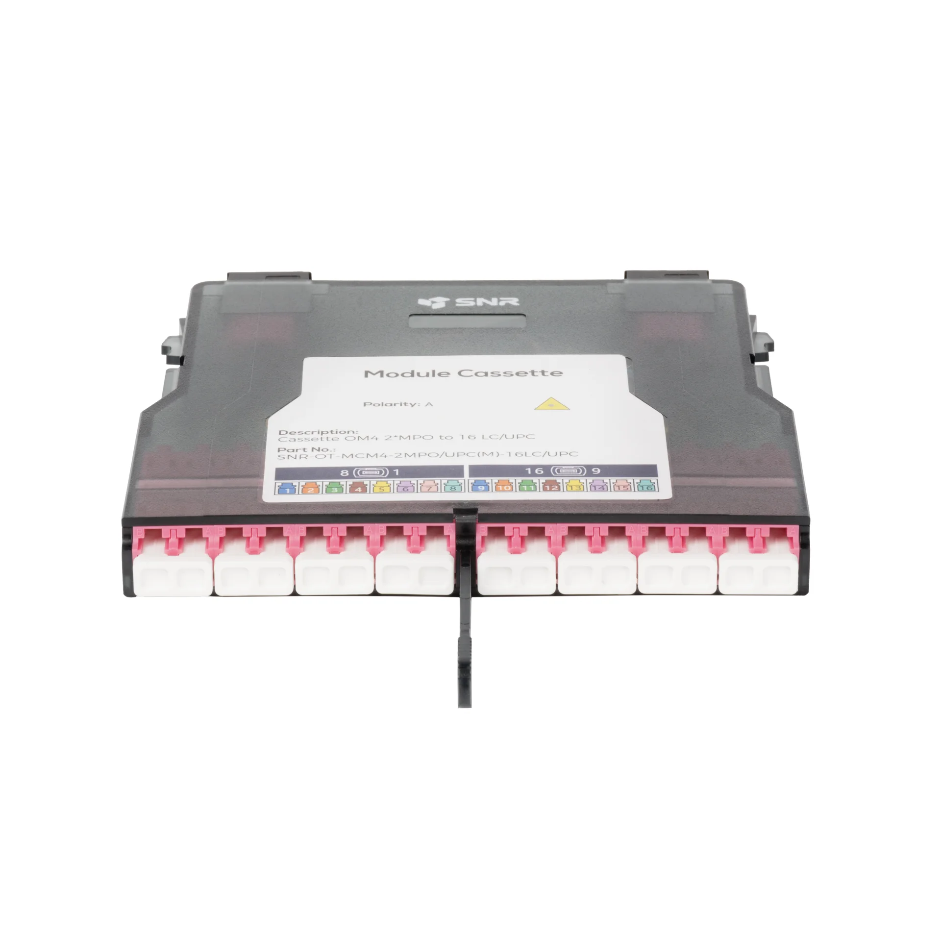 Кассета распределительная MPO/UPC на 16LC/UPC портов MM (OM4), для SNR-CMP-OT-192P