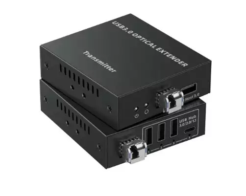 Удлинитель USB Lenkeng LKV320USB по оптическому волокну, до 10 км
