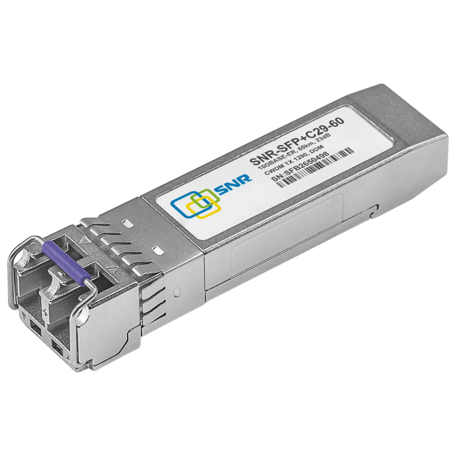 Модуль SFP+ CWDM оптический, дальность до 60км (23dB), 1290нм