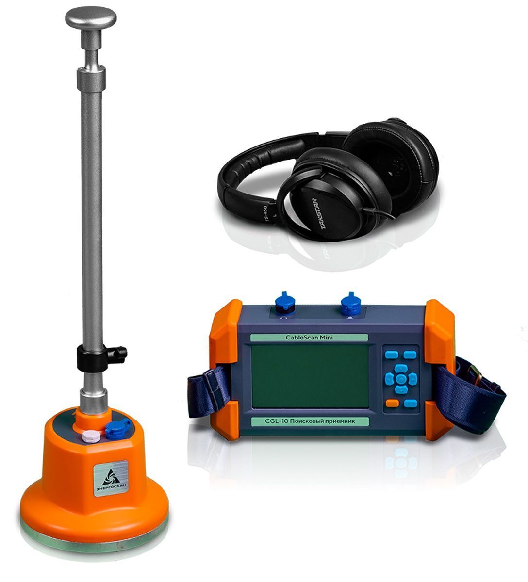Комплект для определения мест повреждений и трассировки кабеля CableScan mini+ ПКИ-2500М