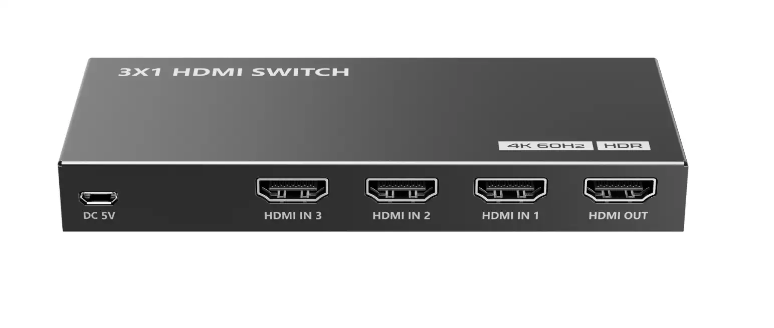Переключатель (свитчер) Lenkeng LKV301HDR-V3.0 3×1 HDMI, 4K