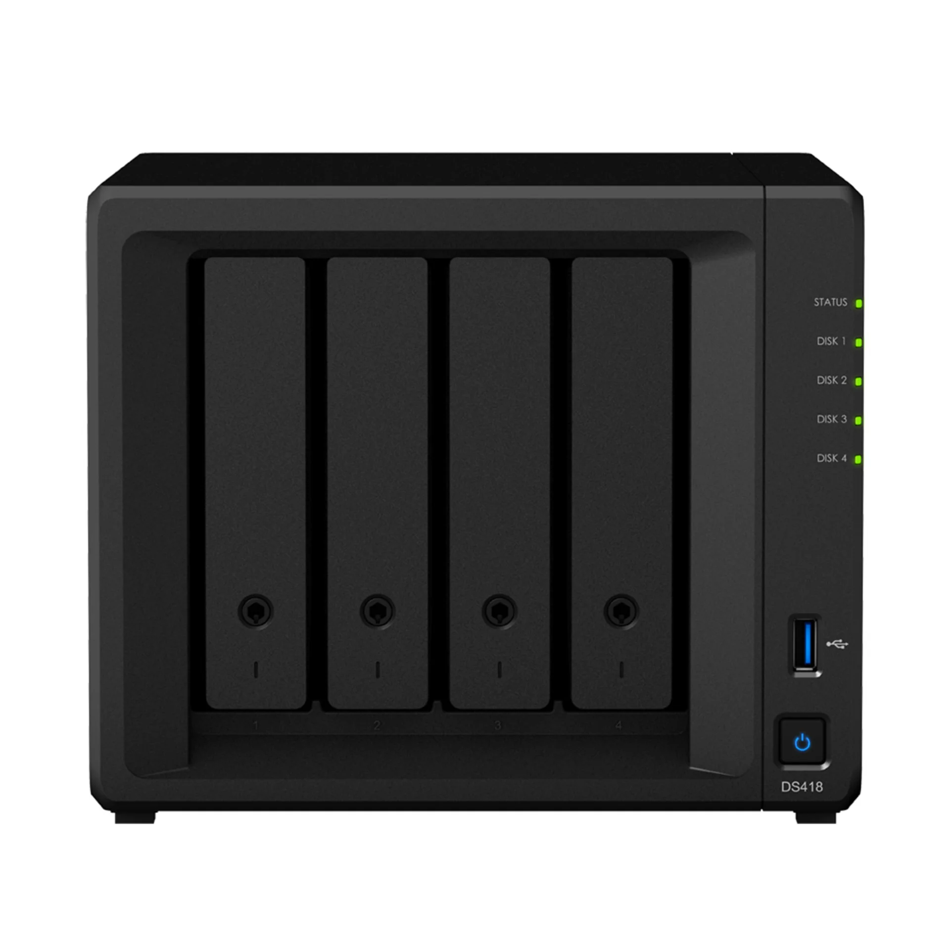 NAS-сервер Synology DiskStation DS418, 4xHDD3,5", 2х1000Base-T, без дисков