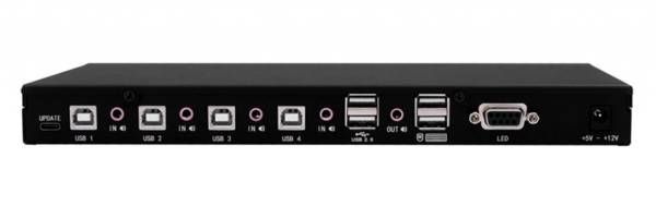 Четырехпортовый переключатель клавиатуры и мыши Evetron KM 4U2ASK