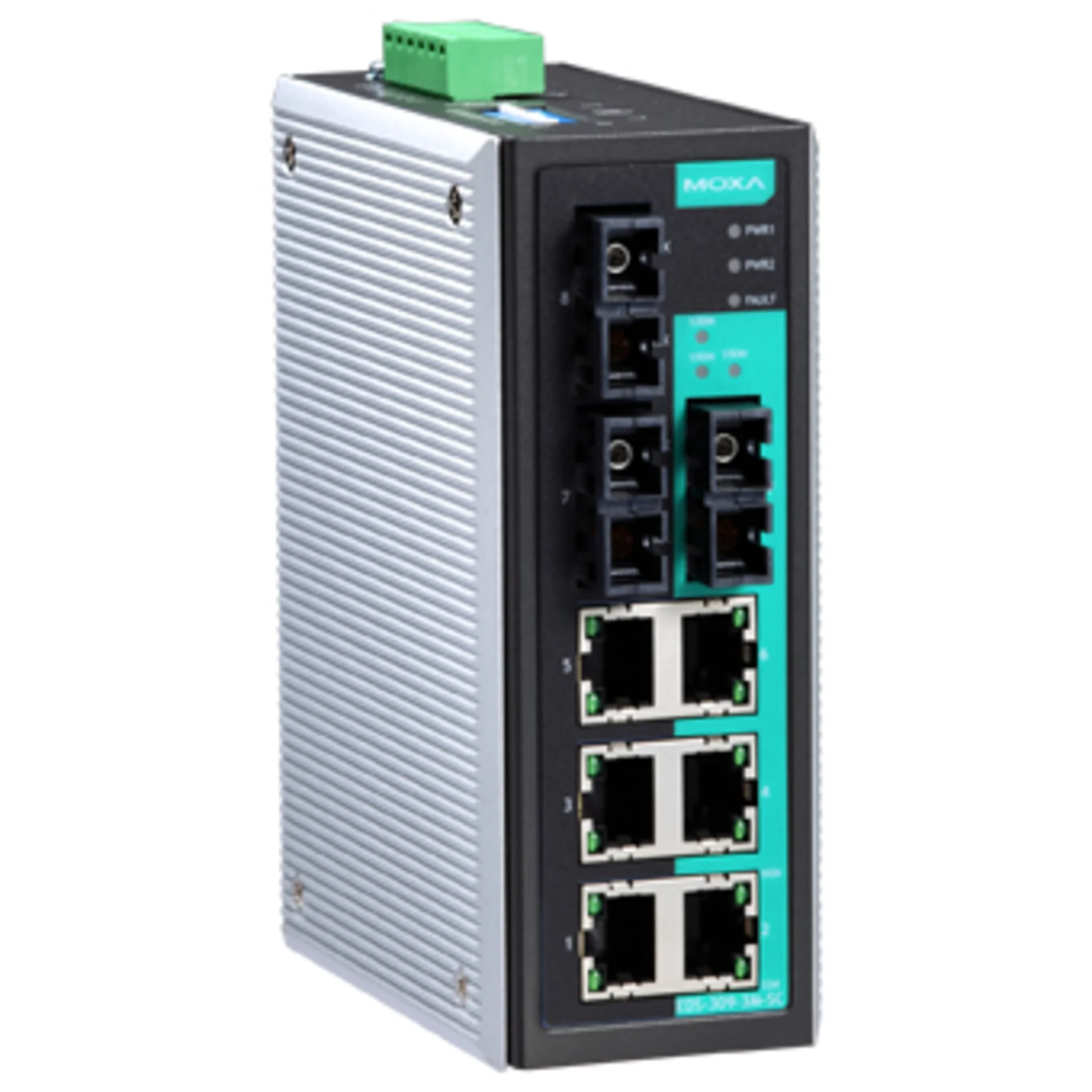 EDS-309-3M-SC, Коммутатор 6 x 10/100BaseTX, 3 x 100BaseFX (многомодовое оптоволокно), MOXA