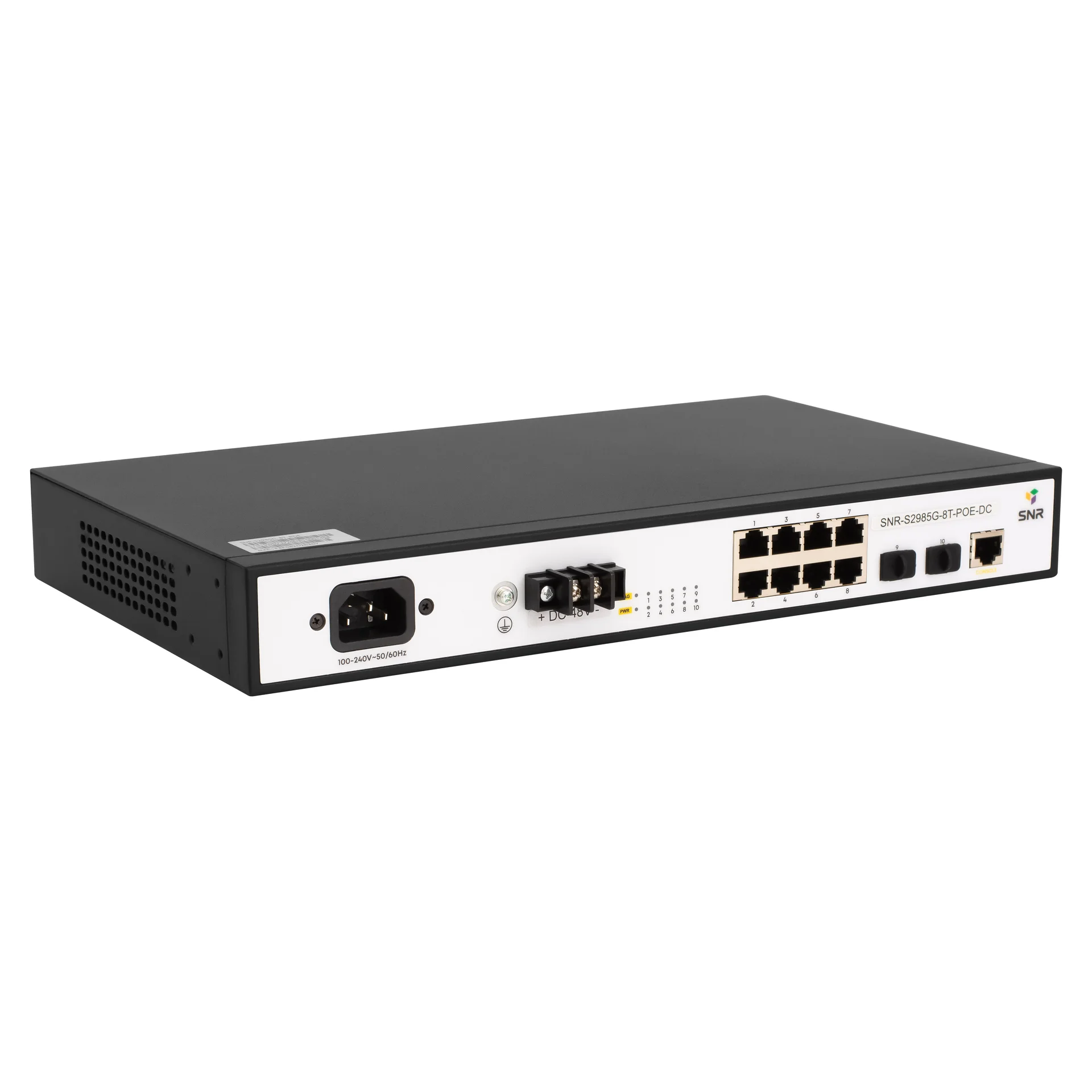 Управляемый POE коммутатор уровня 2 SNR-S2985G-8T-POE-DC
