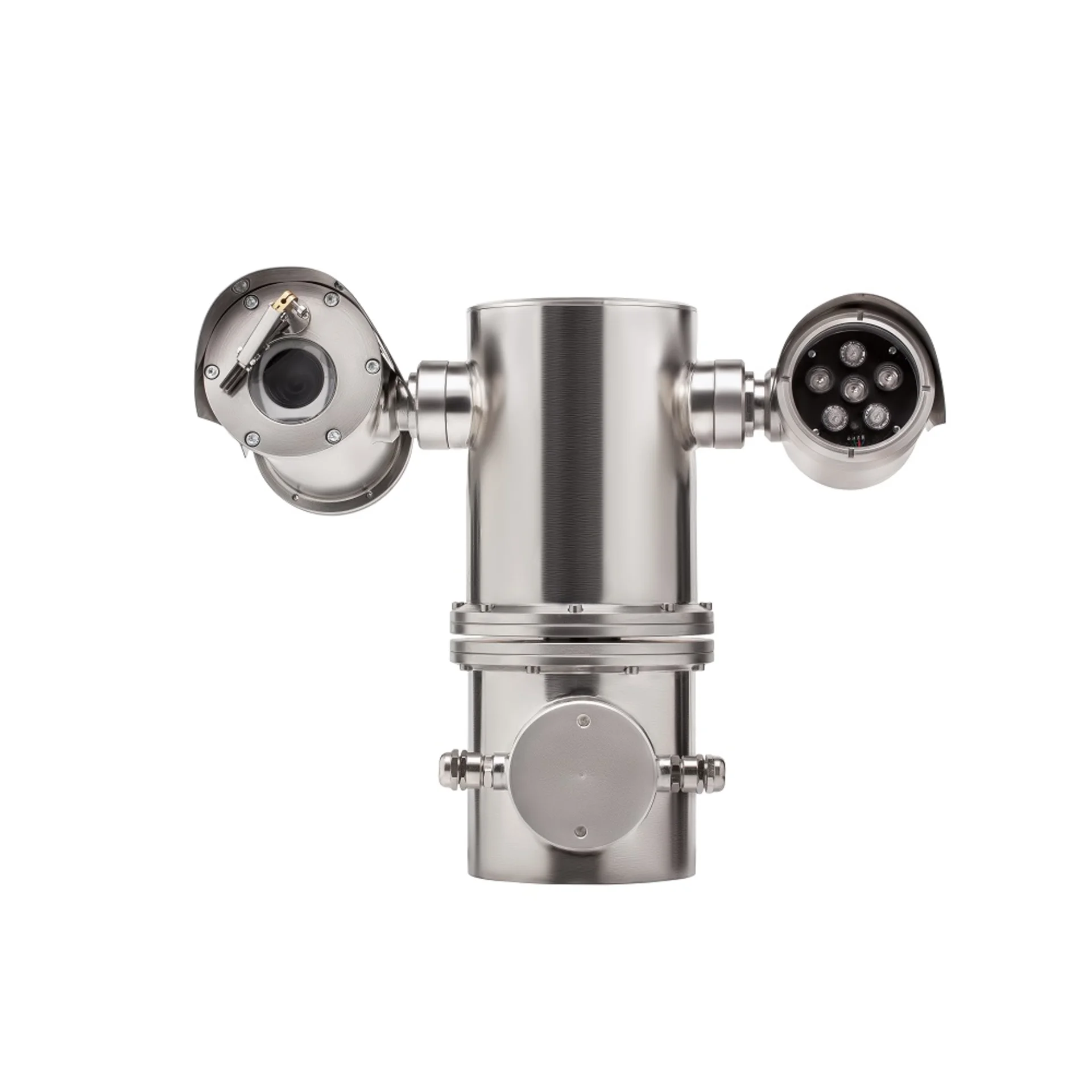 Взрывозащищенная PTZ-камера EXD, 3Мп, мотор. объектив 4,6-152,0 мм, 24 DC/АC, IP68