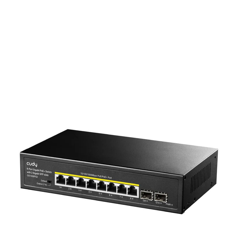 Коммутатор CUDY GS1008PS2 8-GbE PoE с 2 SFP Uplink
