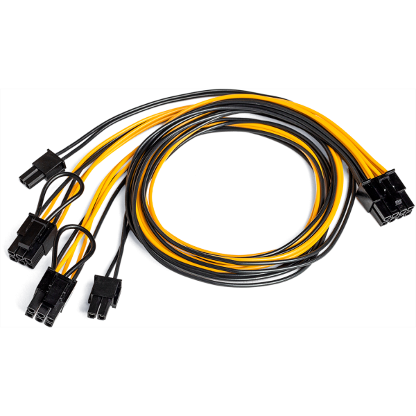Кабель-переходник (кабель-разветвитель) ОРИКС 8 PIN EPS (MALE) - 2×8 (6+2) PIN PCI-E (MALE)