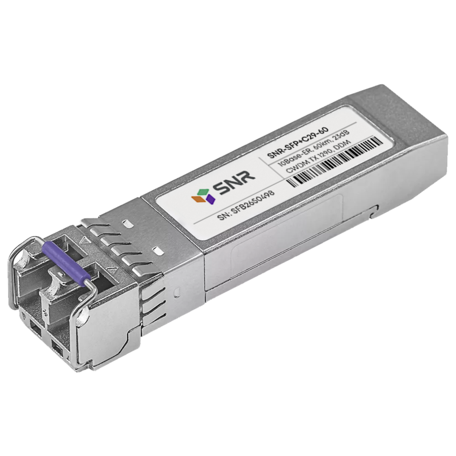 Модуль SFP+ CWDM оптический, дальность до 80км (23dB), 1290нм