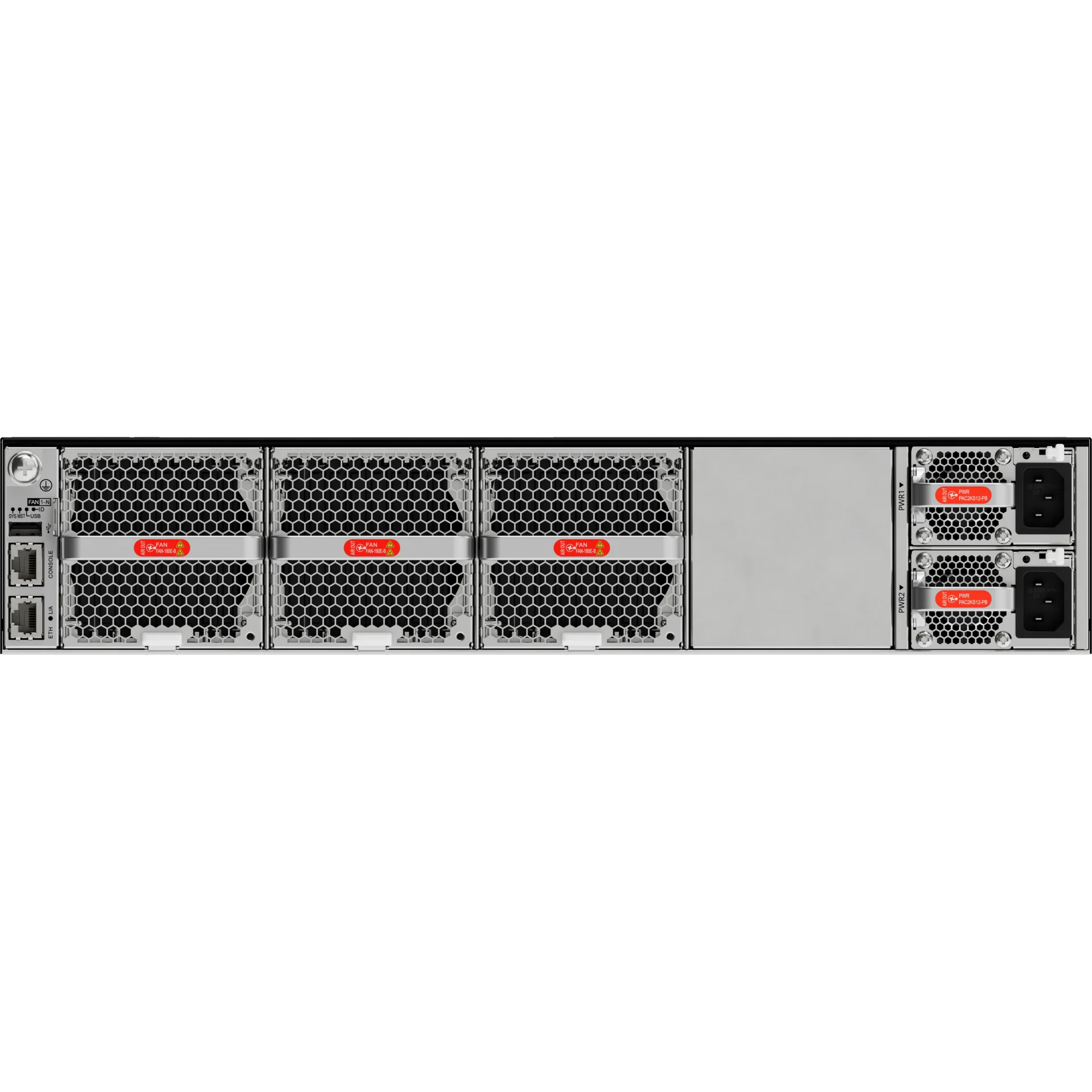 Коммутатор Huawei CE8865-4C-В, направление охлаждения Port-side Intake