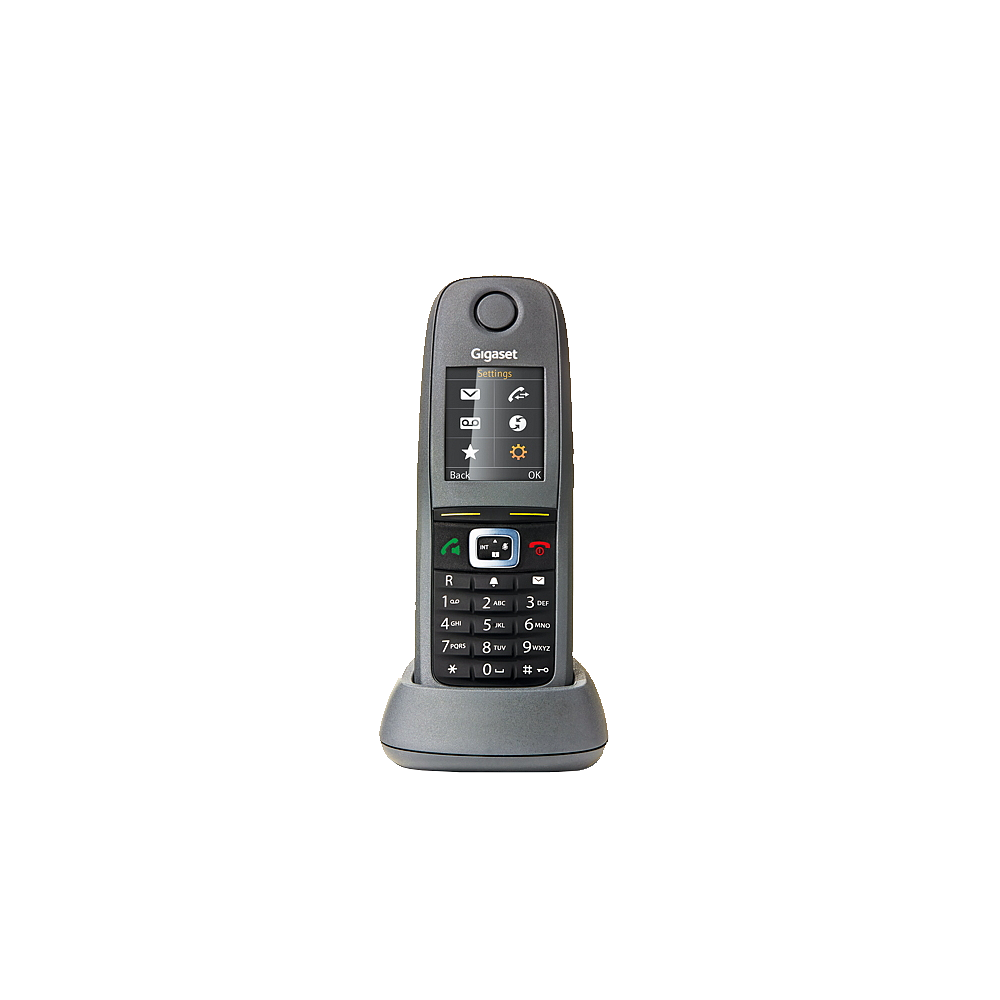 SIP-телефон Gigaset R650H PRO, DECT трубка, цветной дисплей, фонарик, HD звук, IP65, виброоповещение