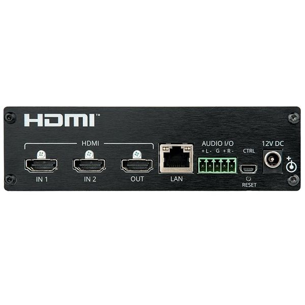 Кодер/декодер и передатчик/приемник в/из сети Ethernet сигнала HDMI c эмбедированием/деэмбедированием аудио; поддержка 4K60 Гц 4:4:4 в однопотоковом режиме, 4K60 Гц 4:2:0 в двухпотоковом режиме, H.264/H.265 Kramer Electronics KDS-10