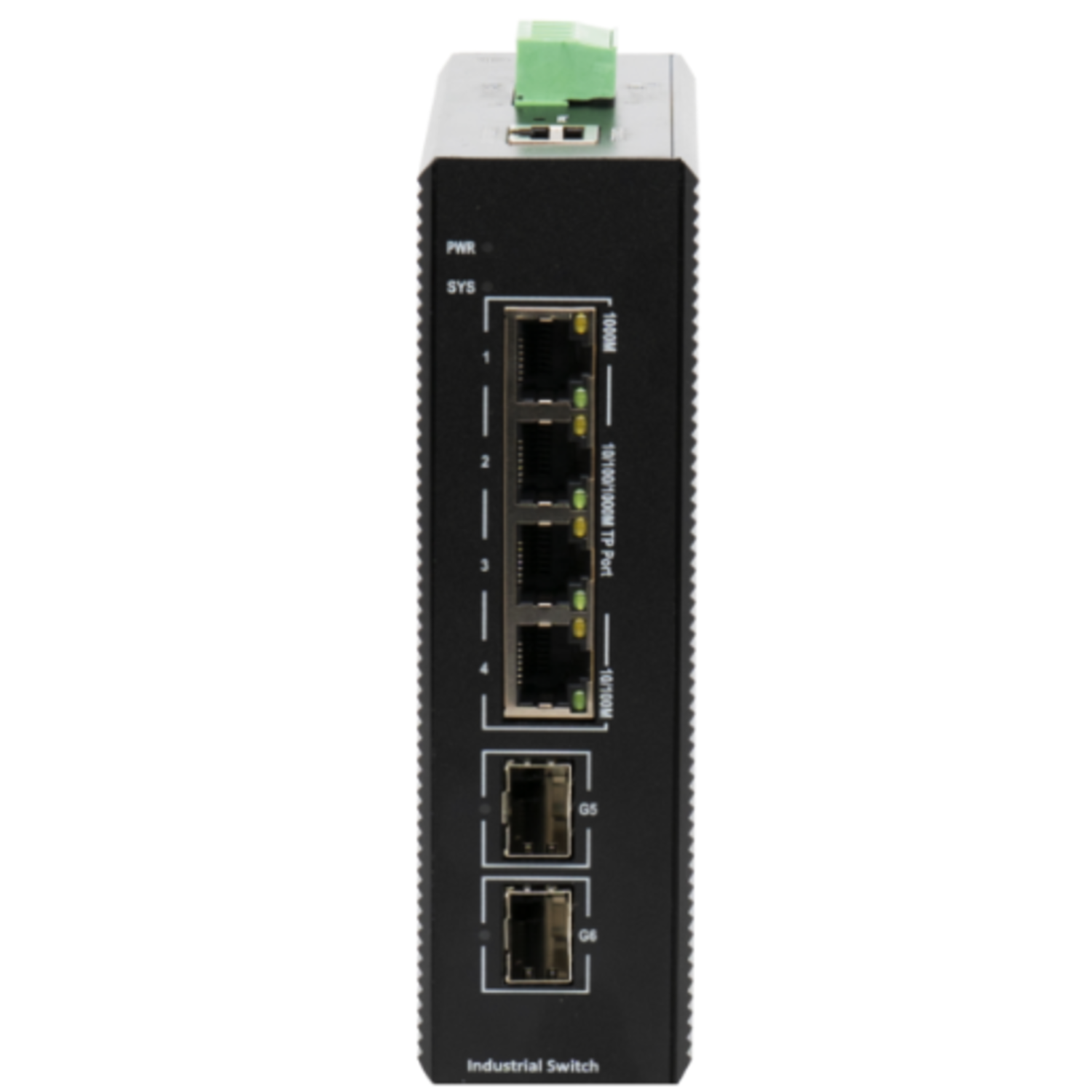 Промышленный управляемый PoE коммутатор L2+, 4 порта GE PoE 120W + 2 порта uplink GE SFP