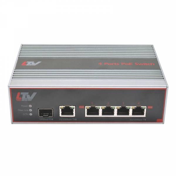 LTV NIF-0604 60, 4-портовый коммутатор Ethernet с поддержкой PoE