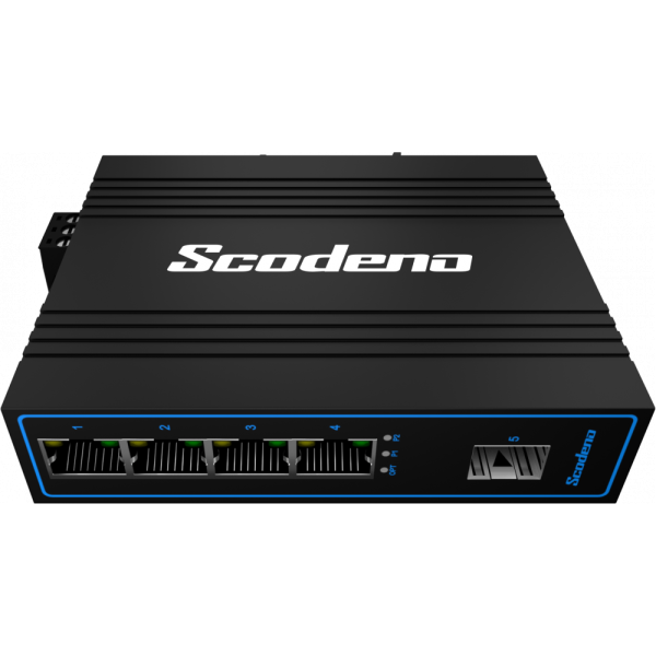 Промышленный PoE коммутатор Scodeno XPTN-9000-45-1FX4TP 1x100 Base-X, 4x10/100 Base-T