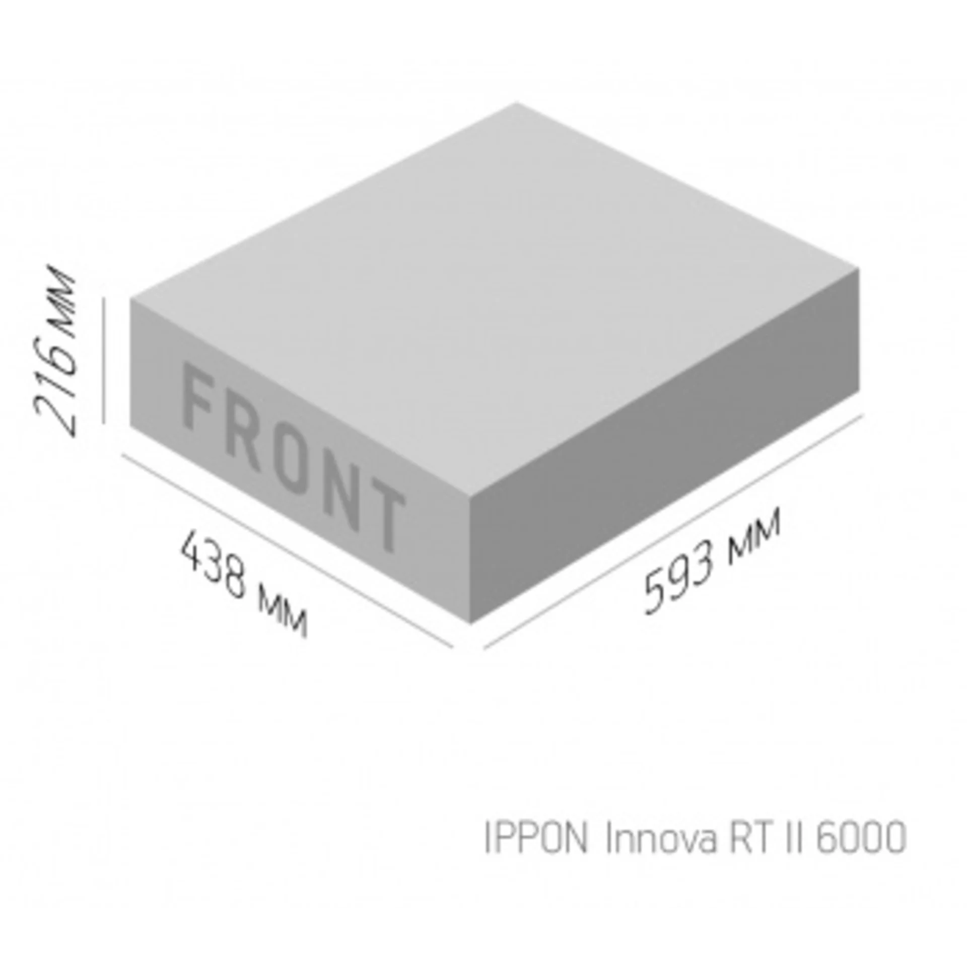 Источник бесперебойного питания Ippon Innova RT II 6000 6000Вт 6000ВА черный