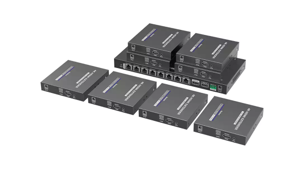 Удлинитель-разветвитель Lenkeng LKV828P-I 1×8 HDMI по витой паре, 4K, до 70 м