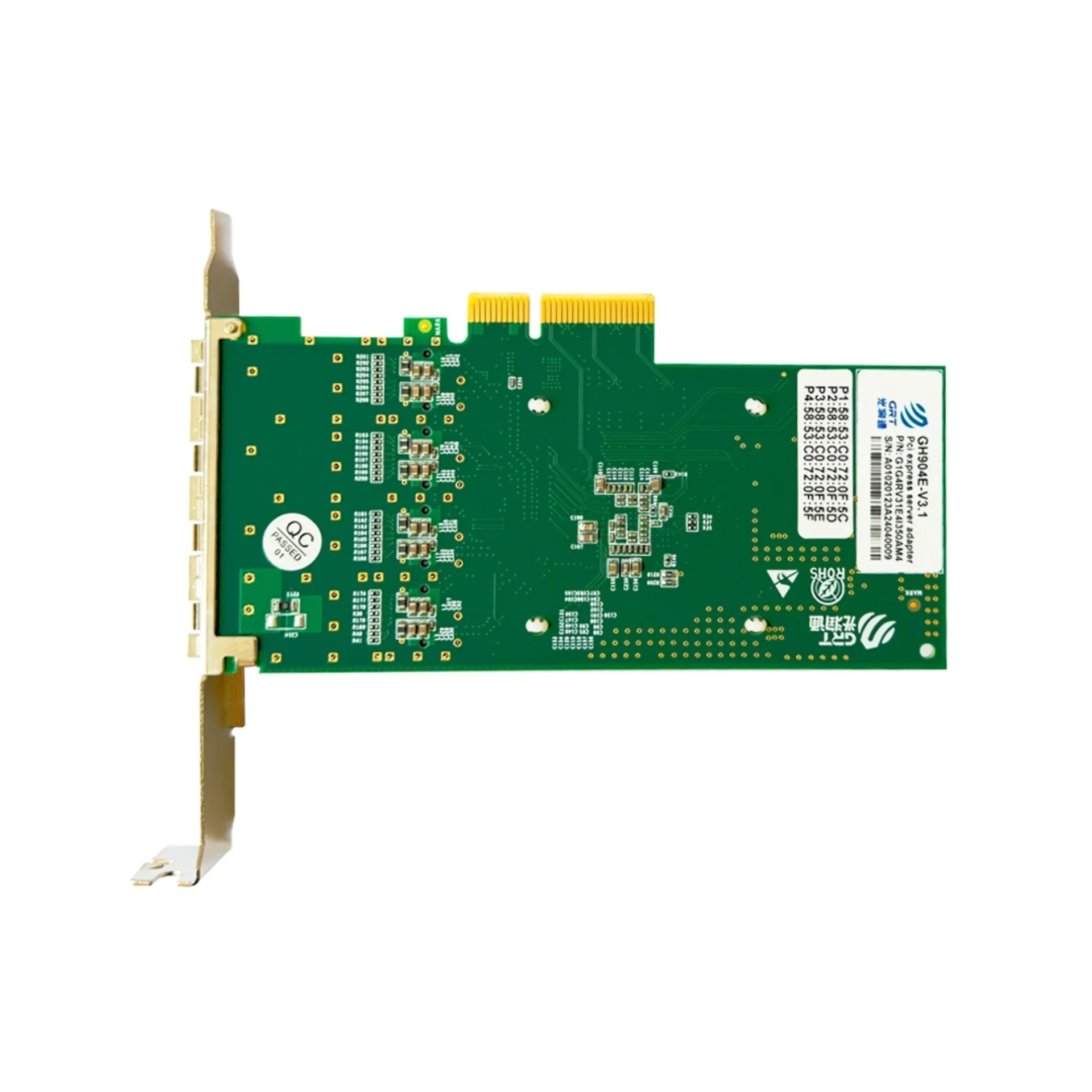 Сетевая карта GRT 4 порта 1GBase-X GH904E-V3.1
