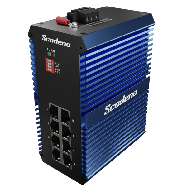 Промышленный PoE коммутатор Scodeno XPTN-9000-65-8GP-X 8x10/100/1000 Base-T
