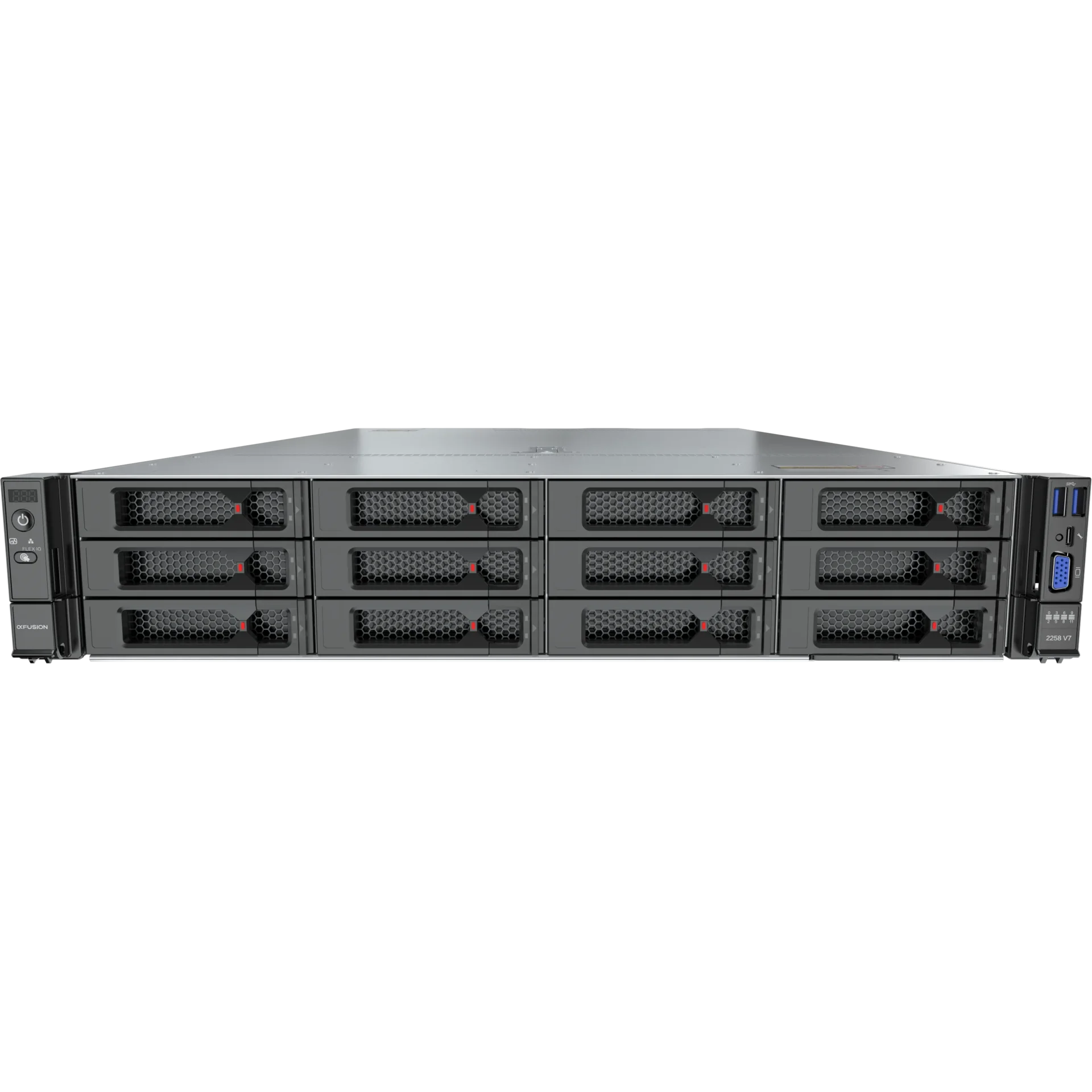 Серверная платформа xFusion 2288H V7, 2U, Scalable Gen4/5, 32xDDR5, 12xLFF SAS/SATA, резервируемый БП