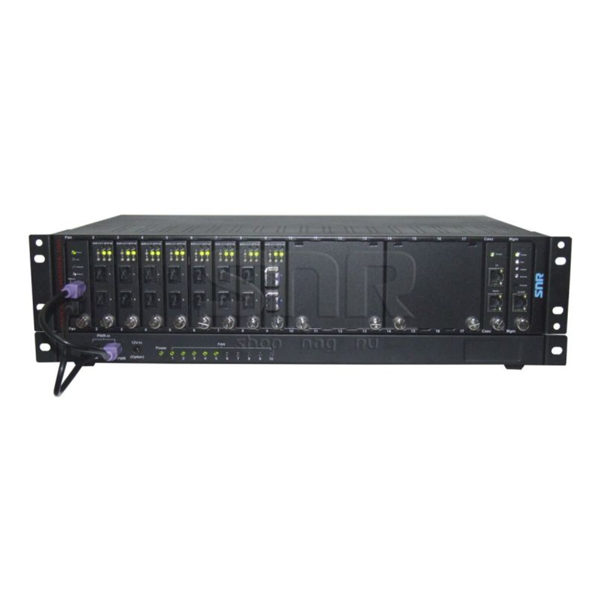 (КОМИССИОННЫЙ) Шасси медиаконвертерное для установки 16-ти 10G карт 2U/19" 