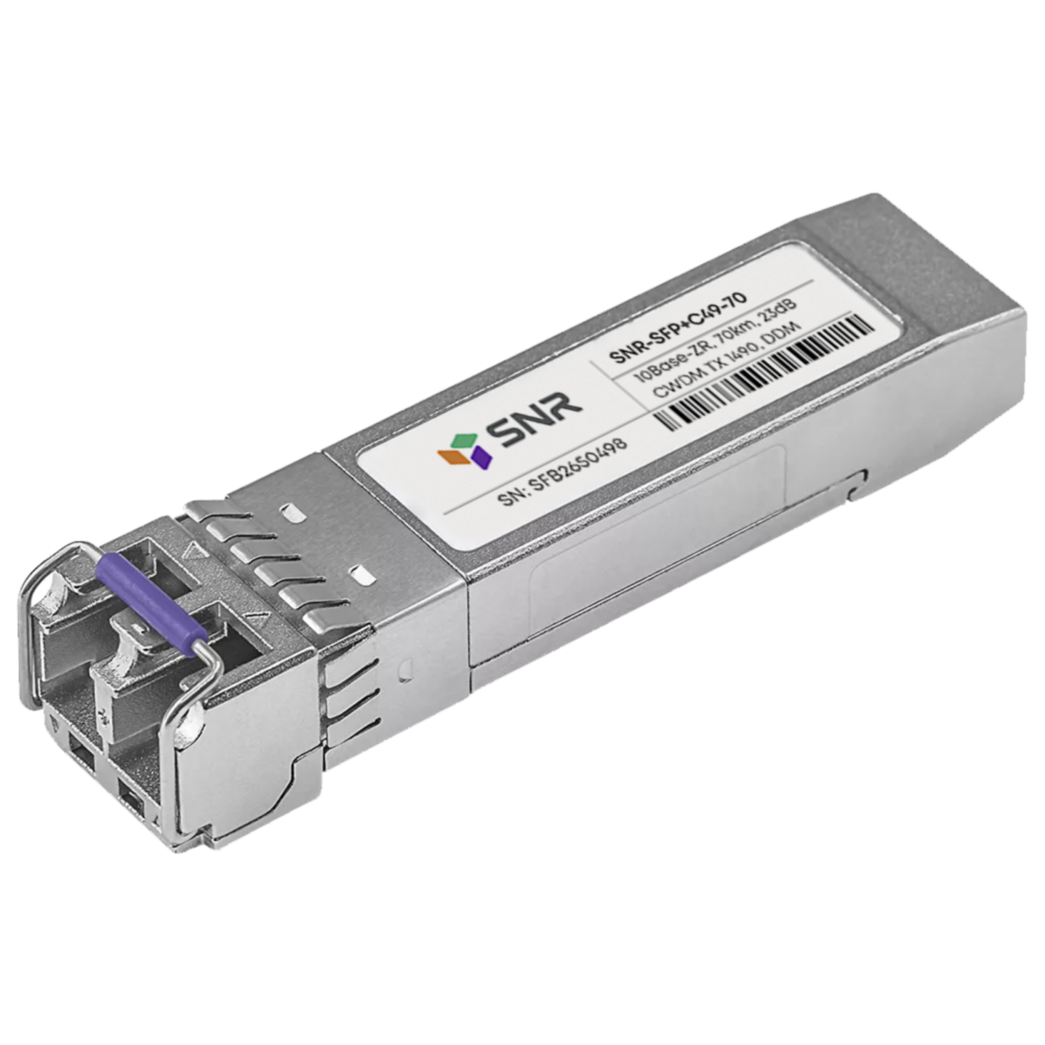 Модуль SFP+ CWDM оптический, дальность до 80км (23dB), 1490нм