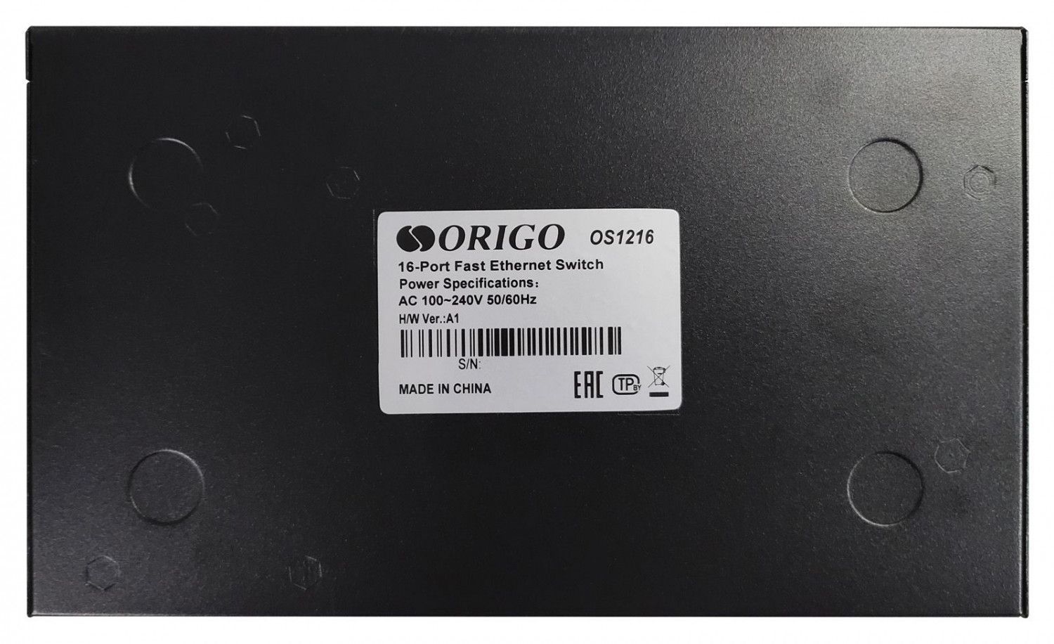 Origo OS1216 неуправляемый коммутатор 16x100Base-TX, корпус металл