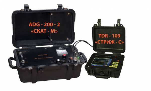 Комплект кабельного трассоискателя TDR-109 «СТРИЖ-С» + ADG-200-2 «СКАТ-М»