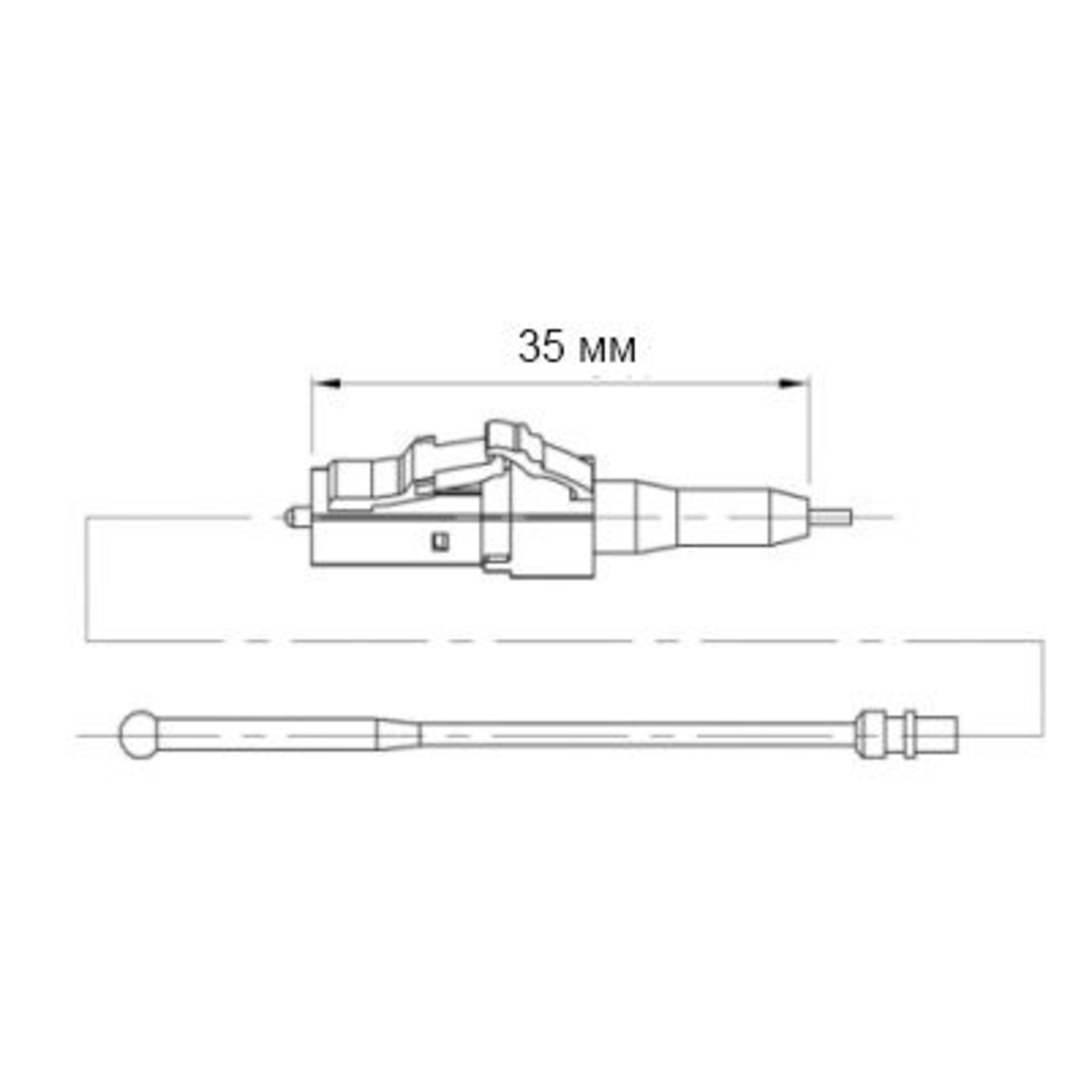 Разъем оптический Ilsintech "Splice-On Connector" LC/APC для кабеля 0,9 мм